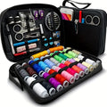 Multicolor Sewing Kit With Case For Everyday Clothing Fixes