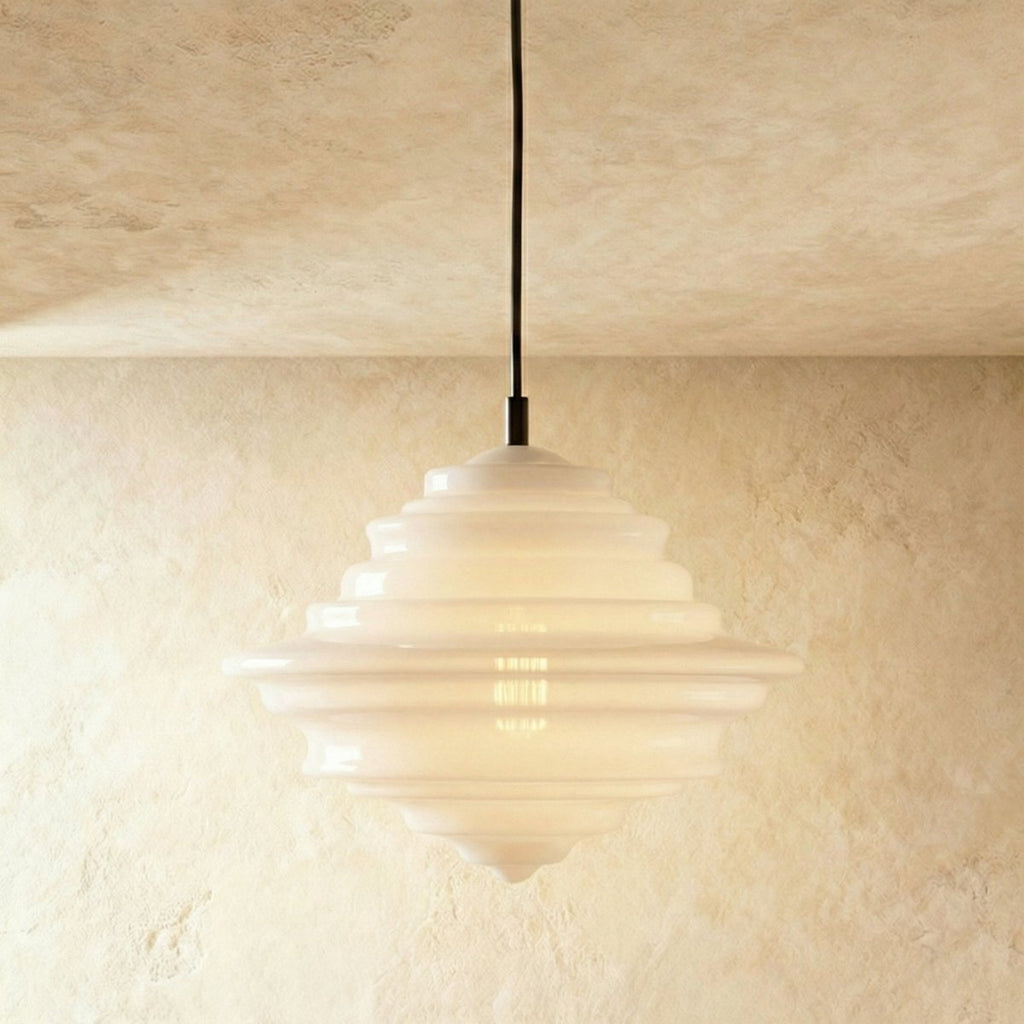 Aurelia Glass Pendant Light With Intricate Handcrafted Silhouette