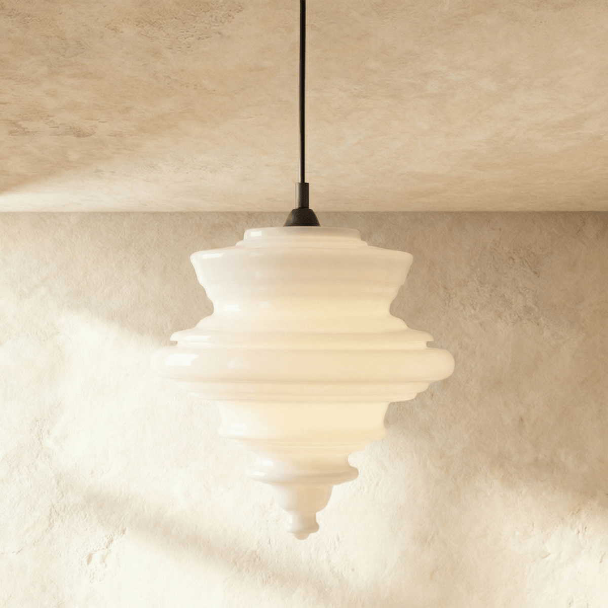 Aurelia Glass Pendant Light With Intricate Handcrafted Silhouette