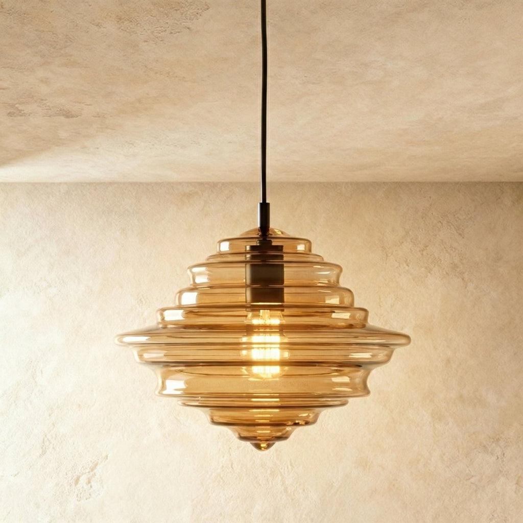 Aurelia Glass Pendant Light With Intricate Handcrafted Silhouette