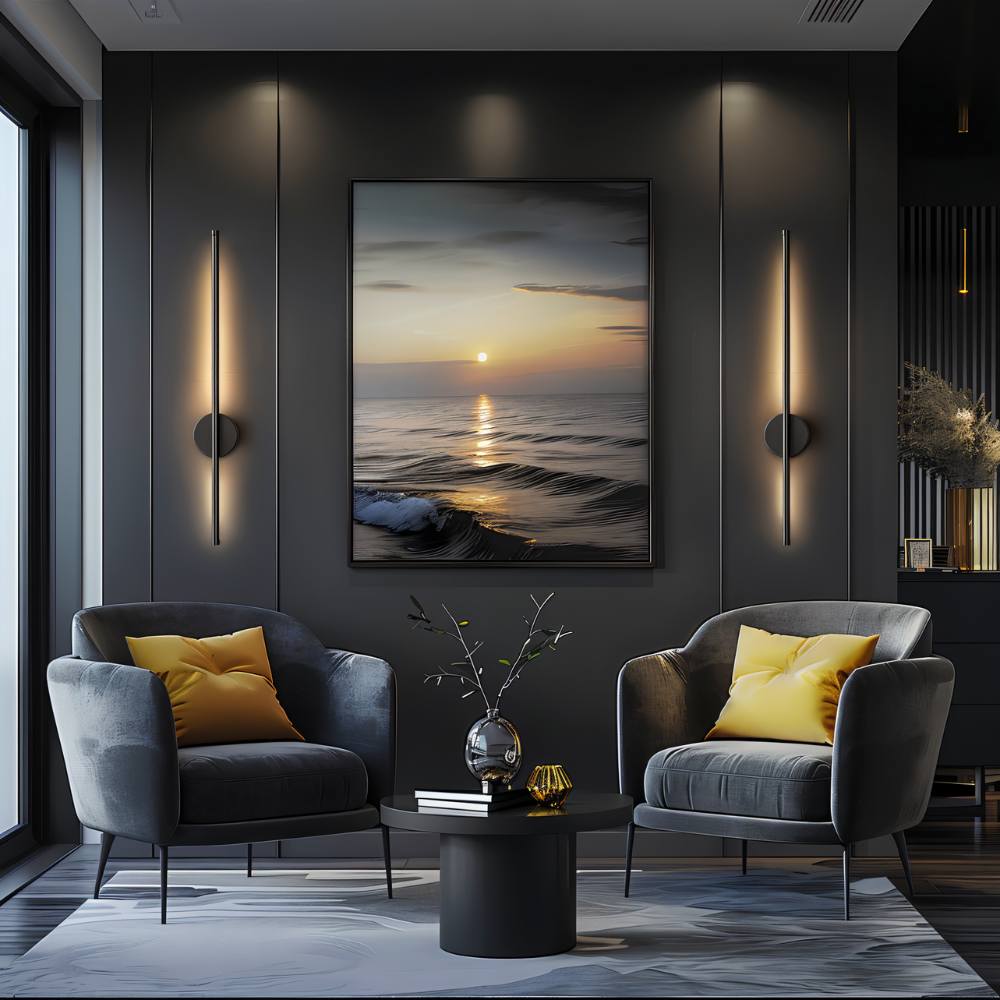 LumaArc Cordless Wall Light Minimalist Aluminum Sconce