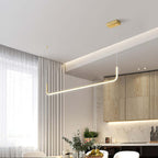 EdgeGlow pendellampe i metall og silikon, to LED-hoder, 90–150 cm