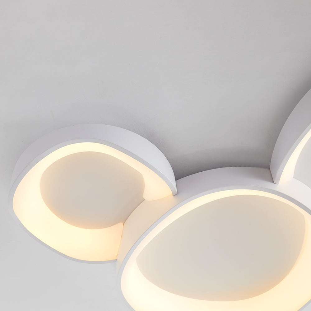 Arisha Modern Wave Flush Mount Ceiling Light | Fioriscas