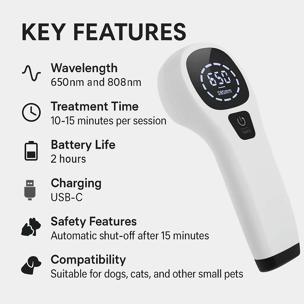 CanineLuma-Lasertherapie zur Unterstützung des Wohlbefindens und der Haut von Hunden