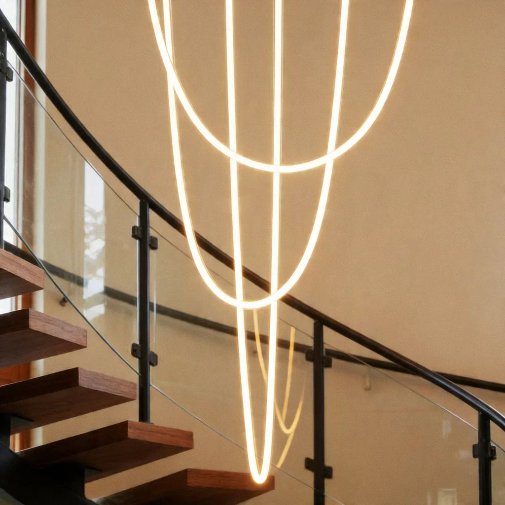 LumaWisp LED Chandelier for Living Room Dining and Bedroom Ambience