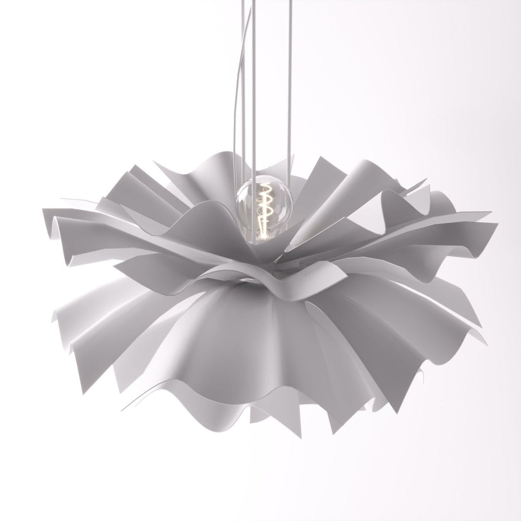 Petalia Bloom White Acrylic Chandelier For Modern Interiors
