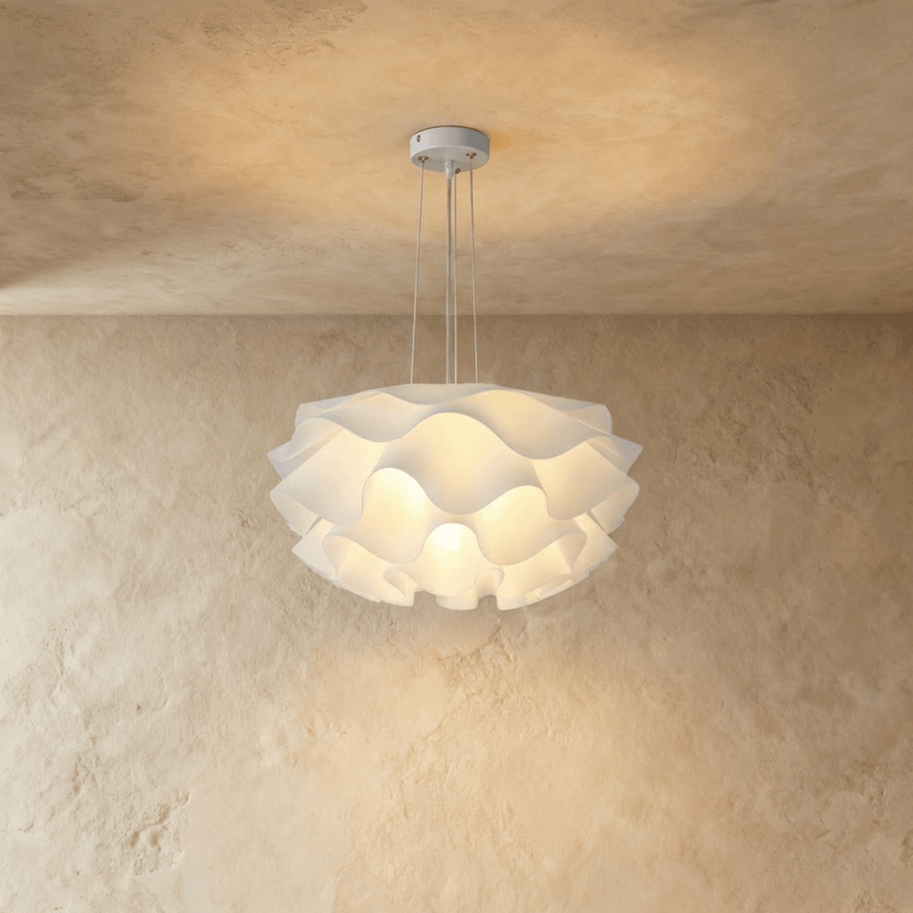 Petalia Bloom White Acrylic Chandelier For Modern Interiors