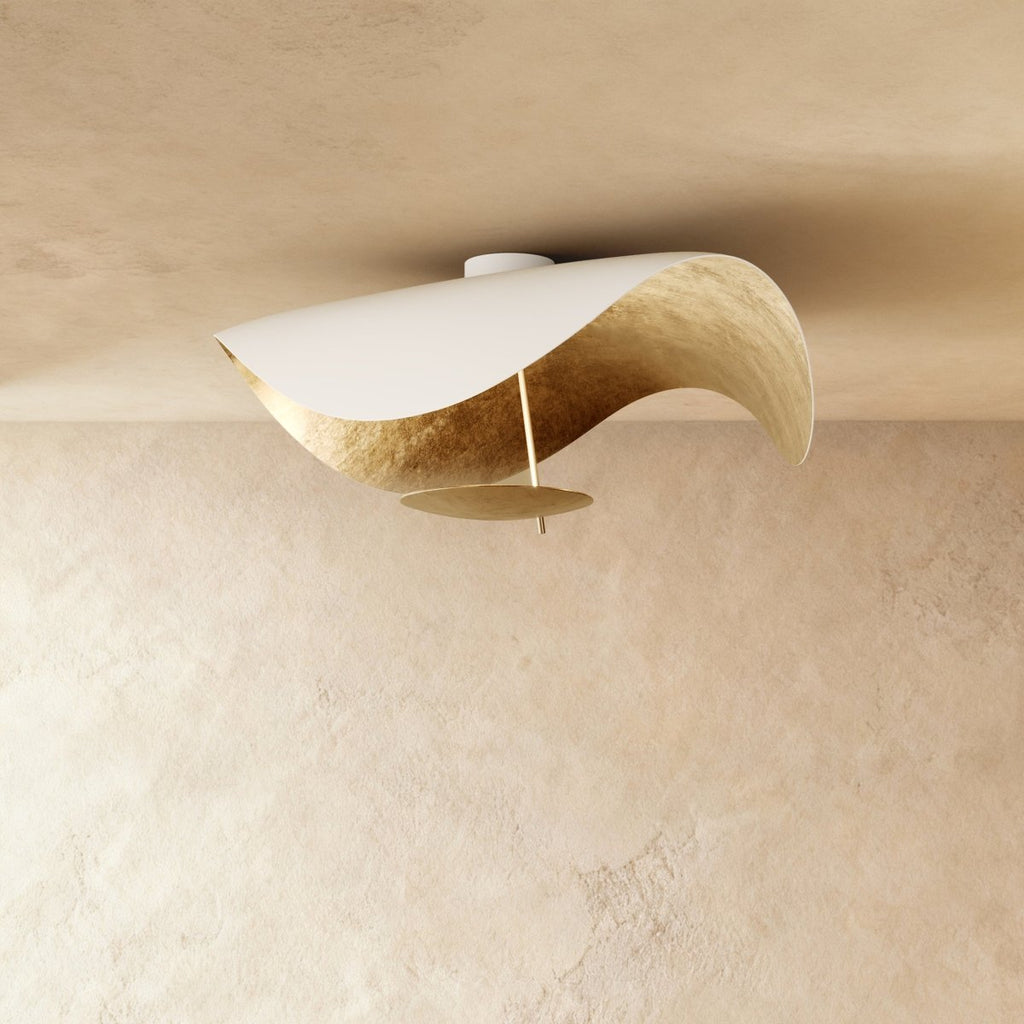 VerdeLeaf Orb Ceiling Light With Reflective Disc And Metal Shade