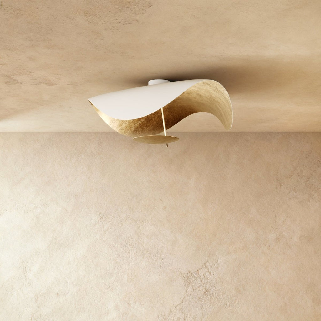 VerdeLeaf Orb Ceiling Light With Reflective Disc And Metal Shade