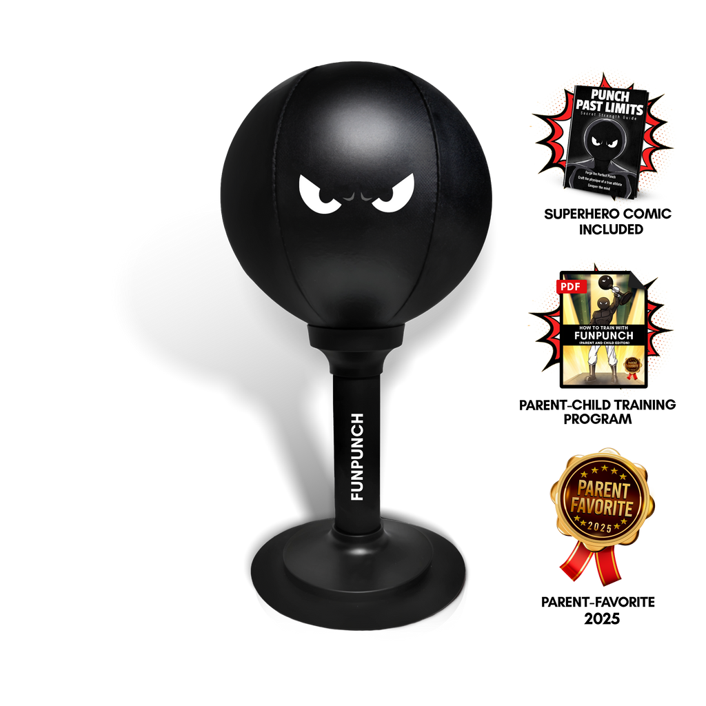 Suction-Mounted Punching Ball Made For Kids' Active Play