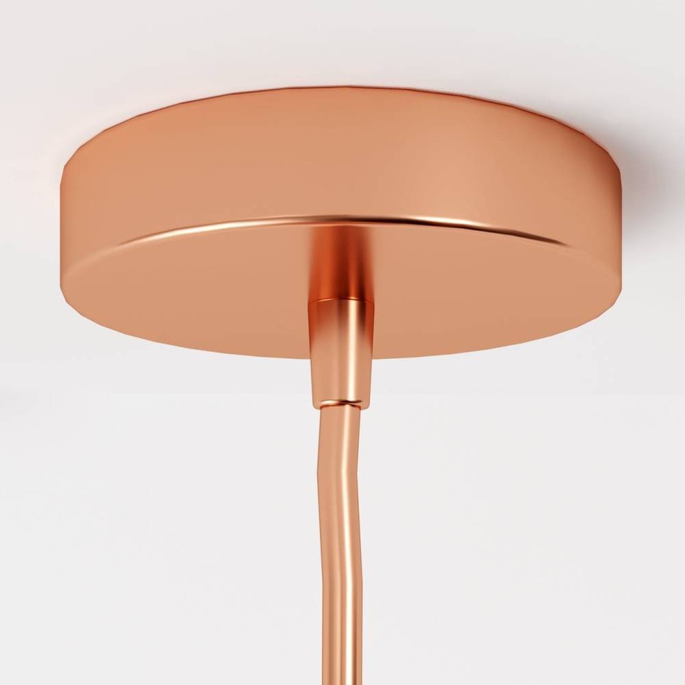 Aurora Glass Pendant Light With Ombre Finishes In Champagne Silver Rose Gold