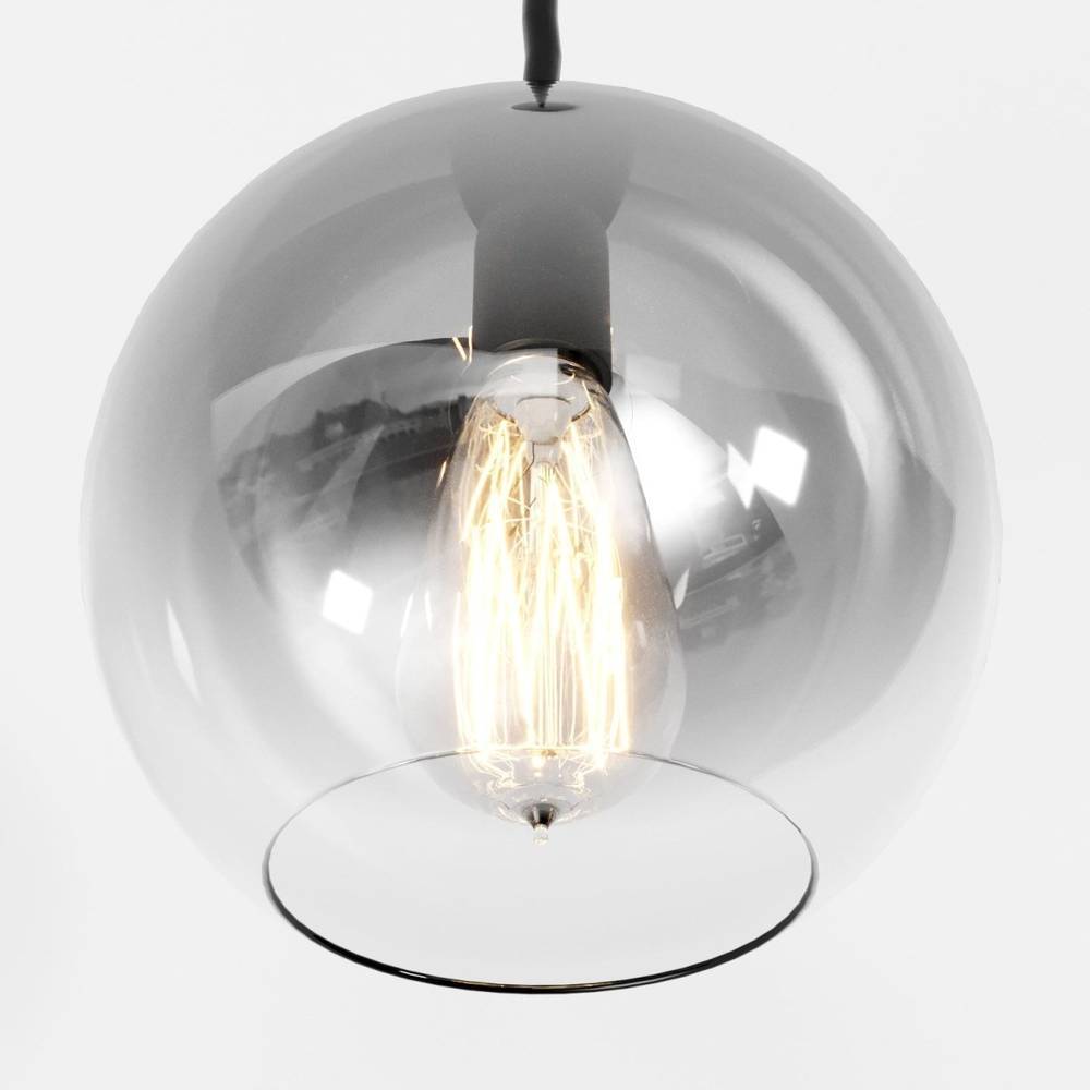 Aurora Glass Pendant Light With Ombre Finishes In Champagne Silver Rose Gold