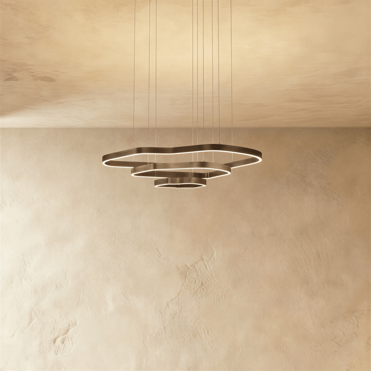 Nova Ring LED Chandelier With Acrylic Diffuser For Modern Ambiance