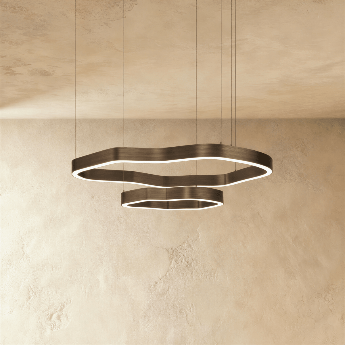 Nova Ring LED Chandelier With Acrylic Diffuser For Modern Ambiance