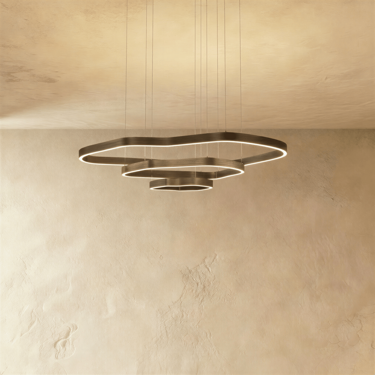 Nova Ring LED Chandelier With Acrylic Diffuser For Modern Ambiance