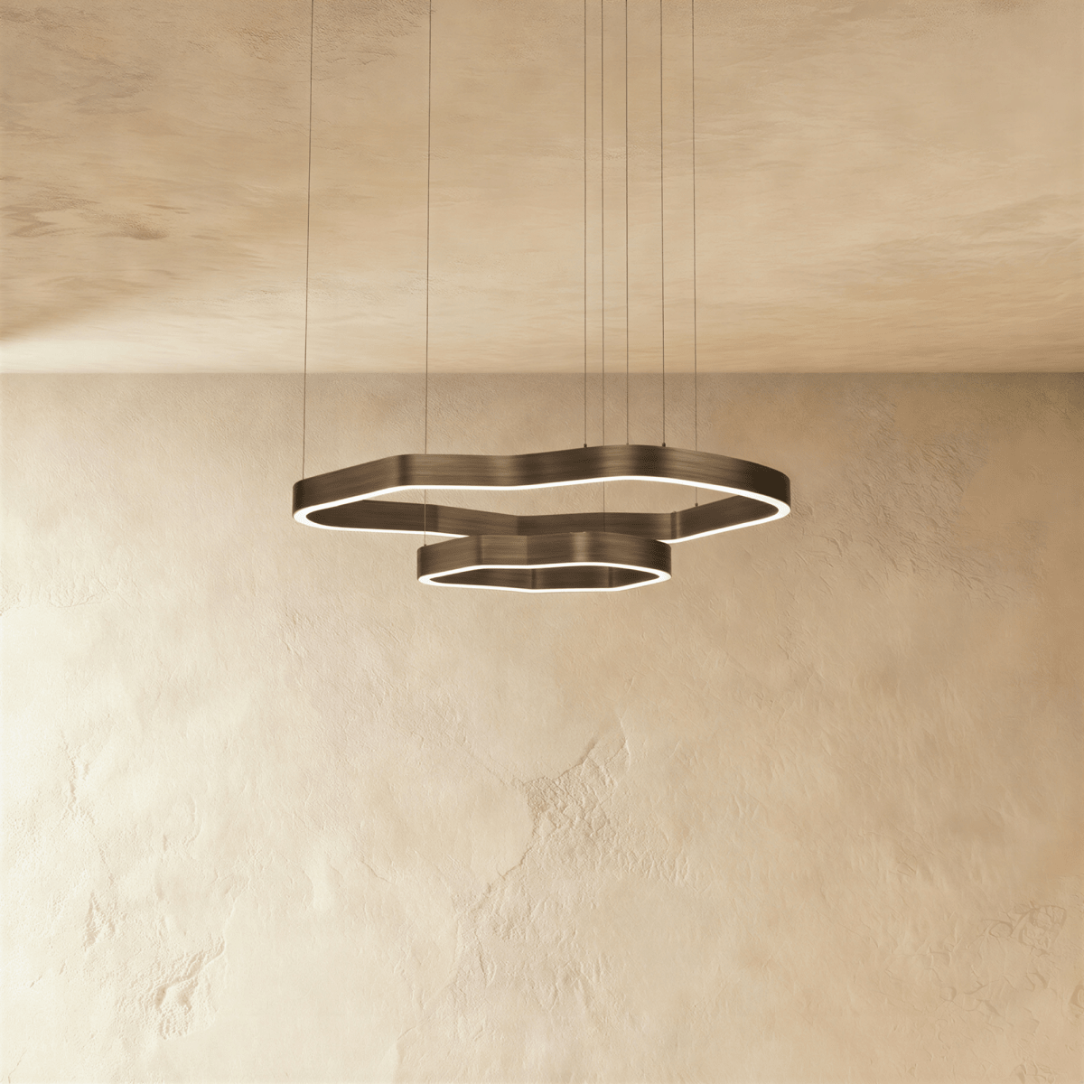 Nova Ring LED Chandelier With Acrylic Diffuser For Modern Ambiance