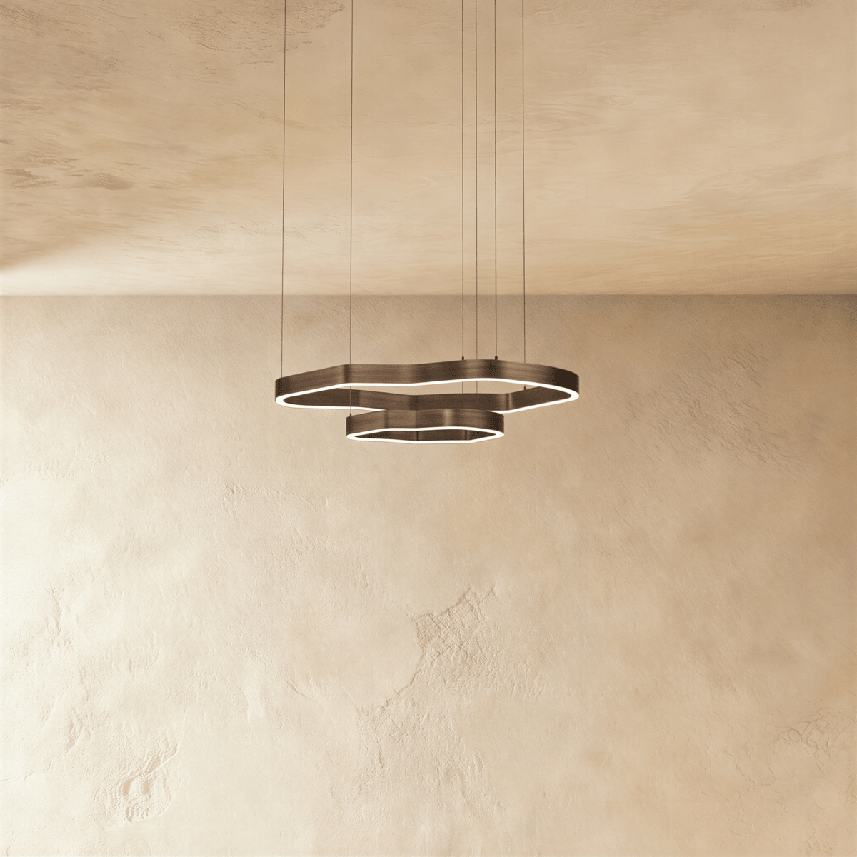 Nova Ring LED Chandelier With Acrylic Diffuser For Modern Ambiance
