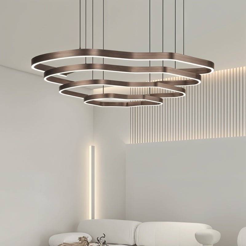 Nova Ring LED Chandelier With Acrylic Diffuser For Modern Ambiance