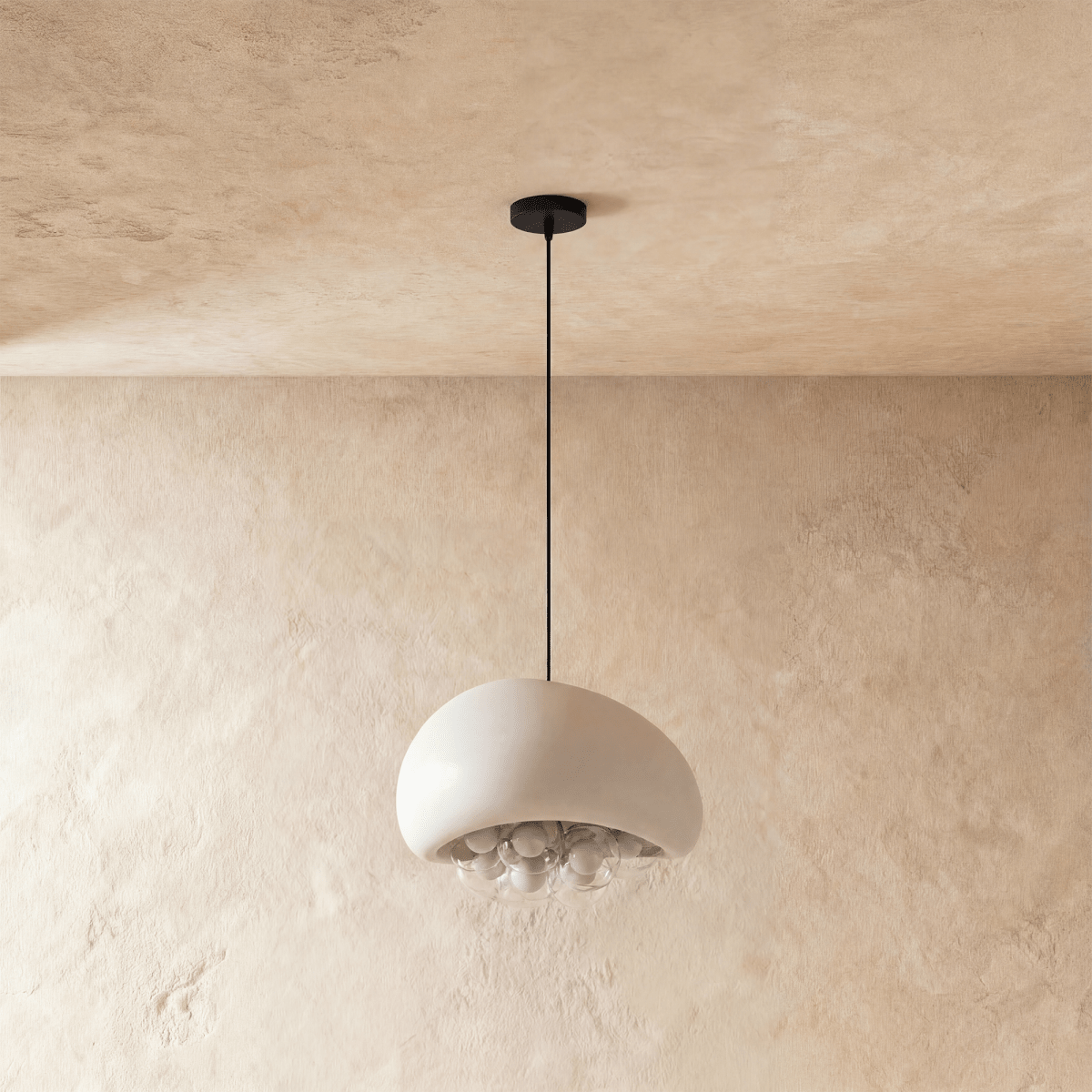 Aurora Dome Pendant Light With Resin Globes And Cozy Diffusion