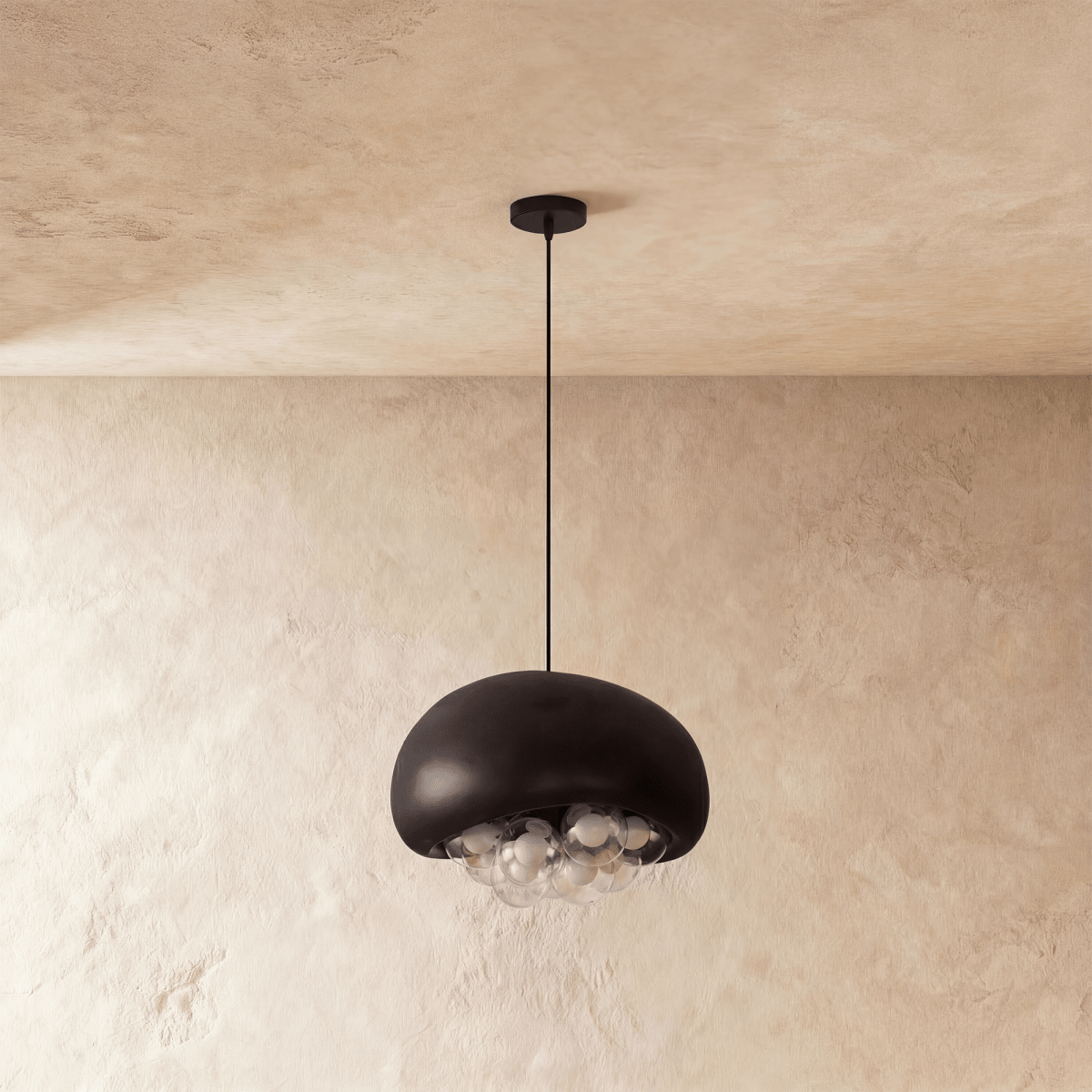 Aurora Dome Pendant Light With Resin Globes And Cozy Diffusion