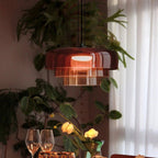 FjordLumen Glass Pendant Light, Warm LED Glow, Multi-Tier Design