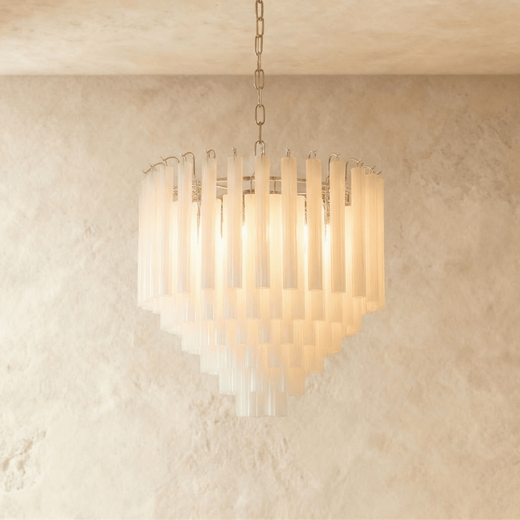 Lumara Iron Chrome Chandelier For Warm Living Room Glow
