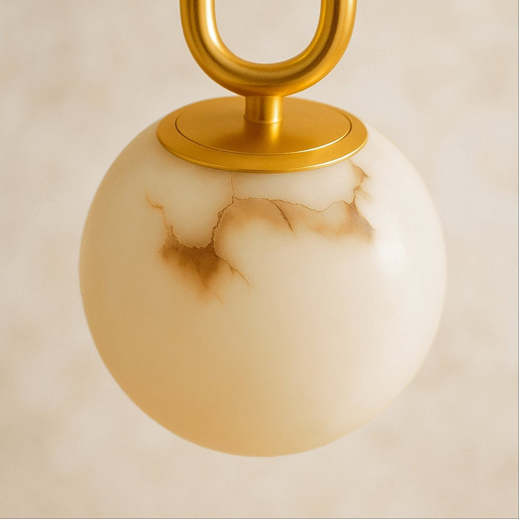 Lumen Teardrop Alabaster Pendant Light For Modern Interiors