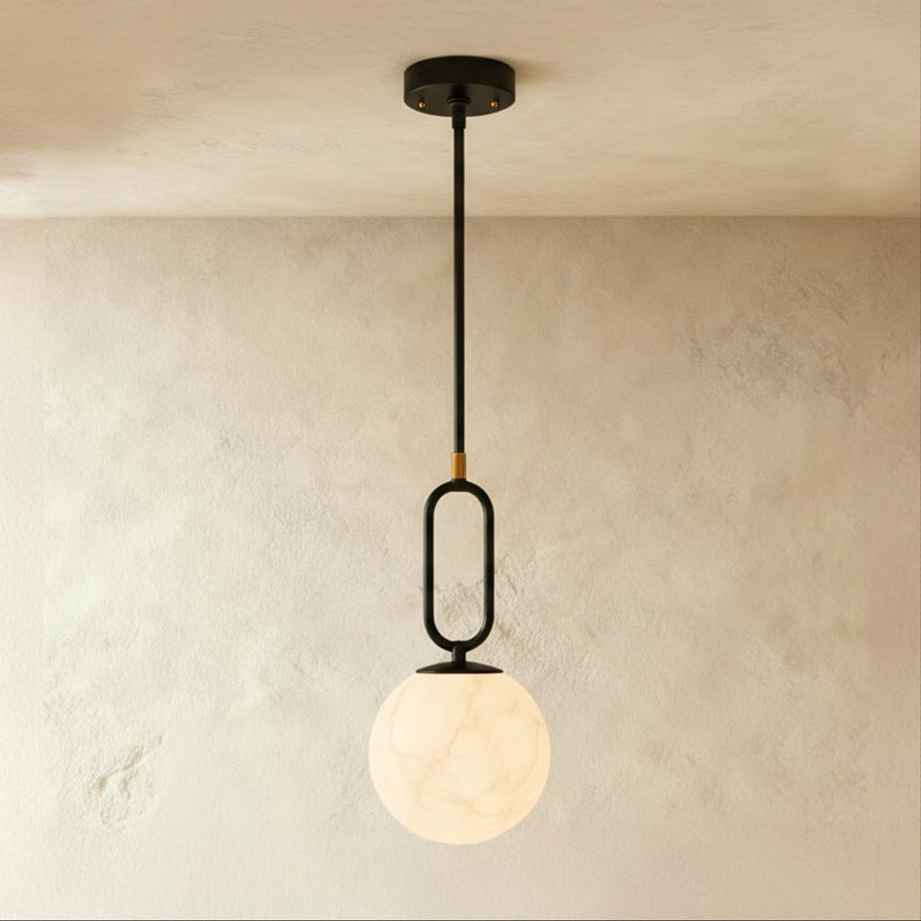 LumaTeardrop Alabaster Pendant Light for Ambient Home Interiors