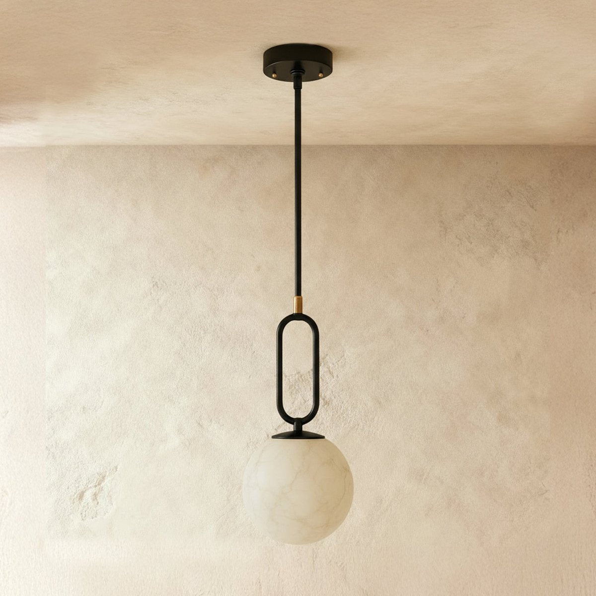 LumaTeardrop Alabaster Pendant Light for Ambient Home Interiors