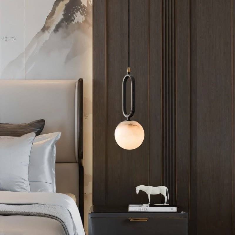 LumaTeardrop Alabaster Pendant Light for Ambient Home Interiors