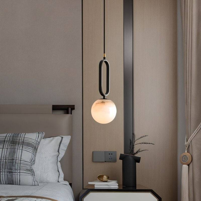 LumaTeardrop Alabaster Pendant Light for Ambient Home Interiors