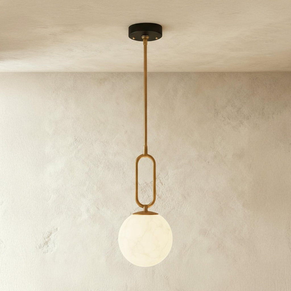 Lumen Teardrop Alabaster Pendant Light For Modern Interiors
