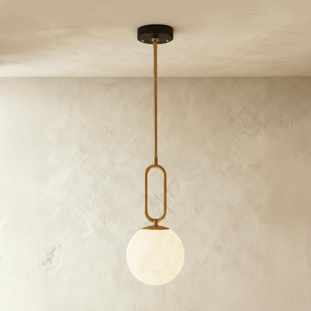 Lumen Teardrop Alabaster Pendant Light For Modern Interiors