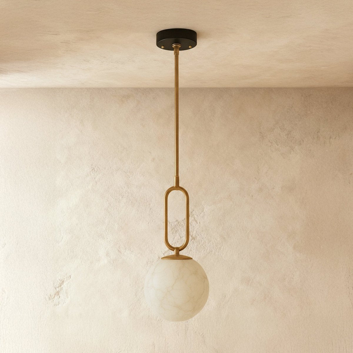 Lumen Teardrop Alabaster Pendant Light For Modern Interiors