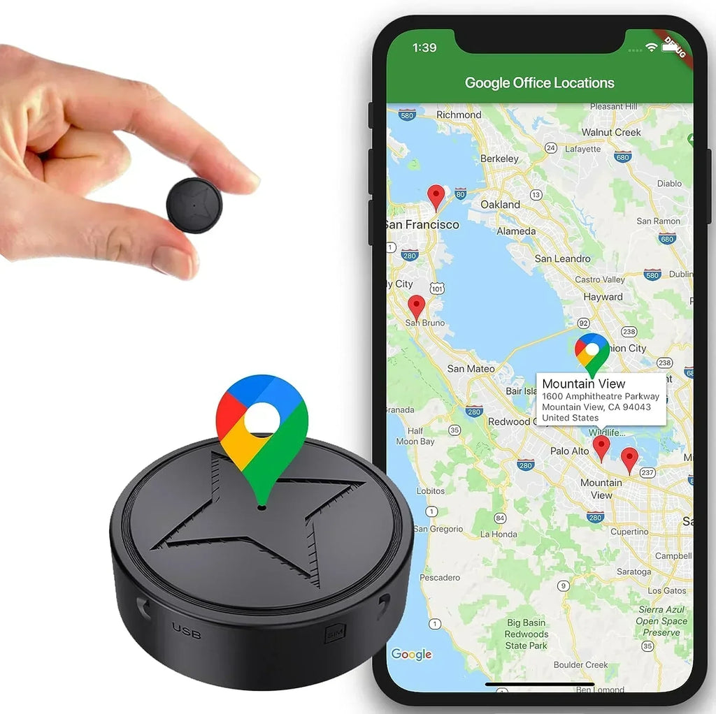Kompaktní magnetický GPS lokátor, PulseTrack pro sledování domácích mazlíčků a vozidel