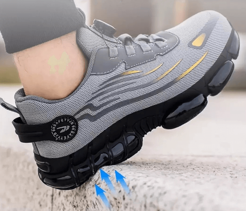Męskie buty robocze, konstrukcja podeszwy StratoStride umożliwiająca szybką wymianę