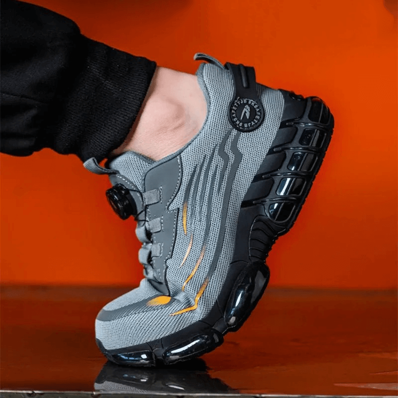 Męskie buty robocze, konstrukcja podeszwy StratoStride umożliwiająca szybką wymianę