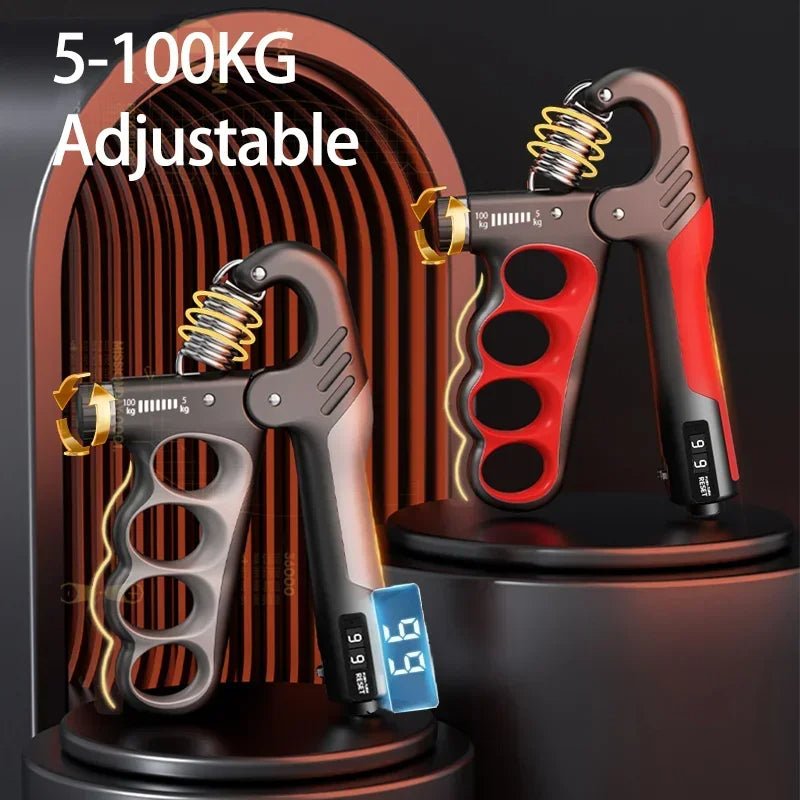 PulssiGripin säädettävä käsipuristin, vastus 5–100 kg