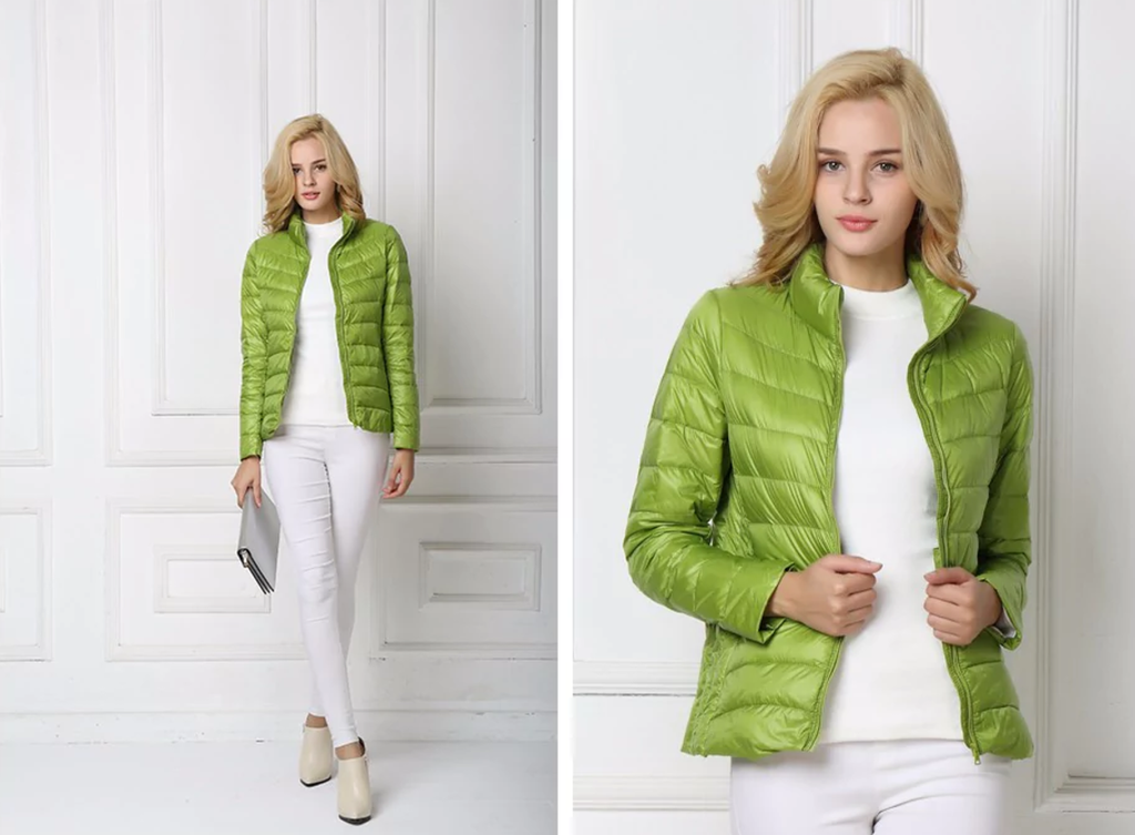 Waterproof Lightweight Down Puffer Jacket For Women, Sizes M To 3XL
