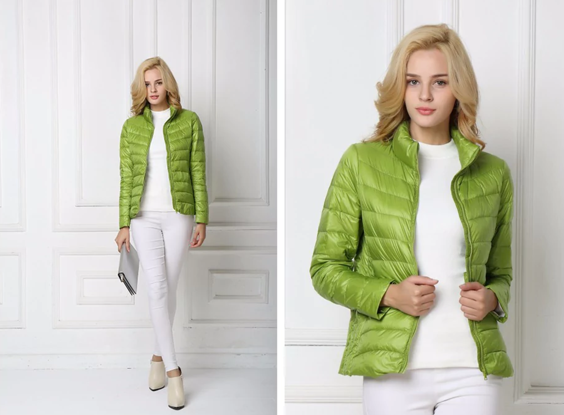 Waterproof Lightweight Down Puffer Jacket For Women, Sizes M To 3XL