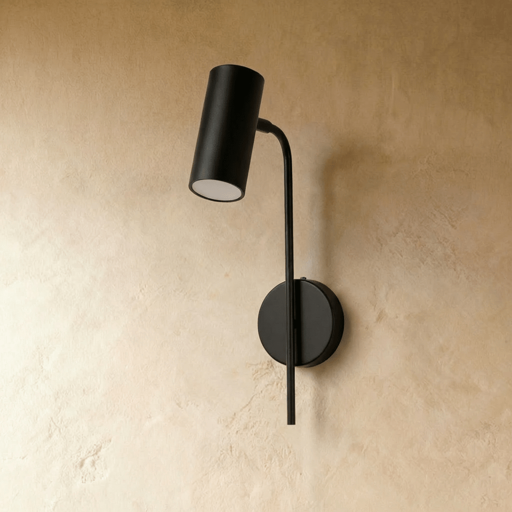 Fluxion Arc Bedside Reading Lamp Featuring Adjustable Industrial Shade