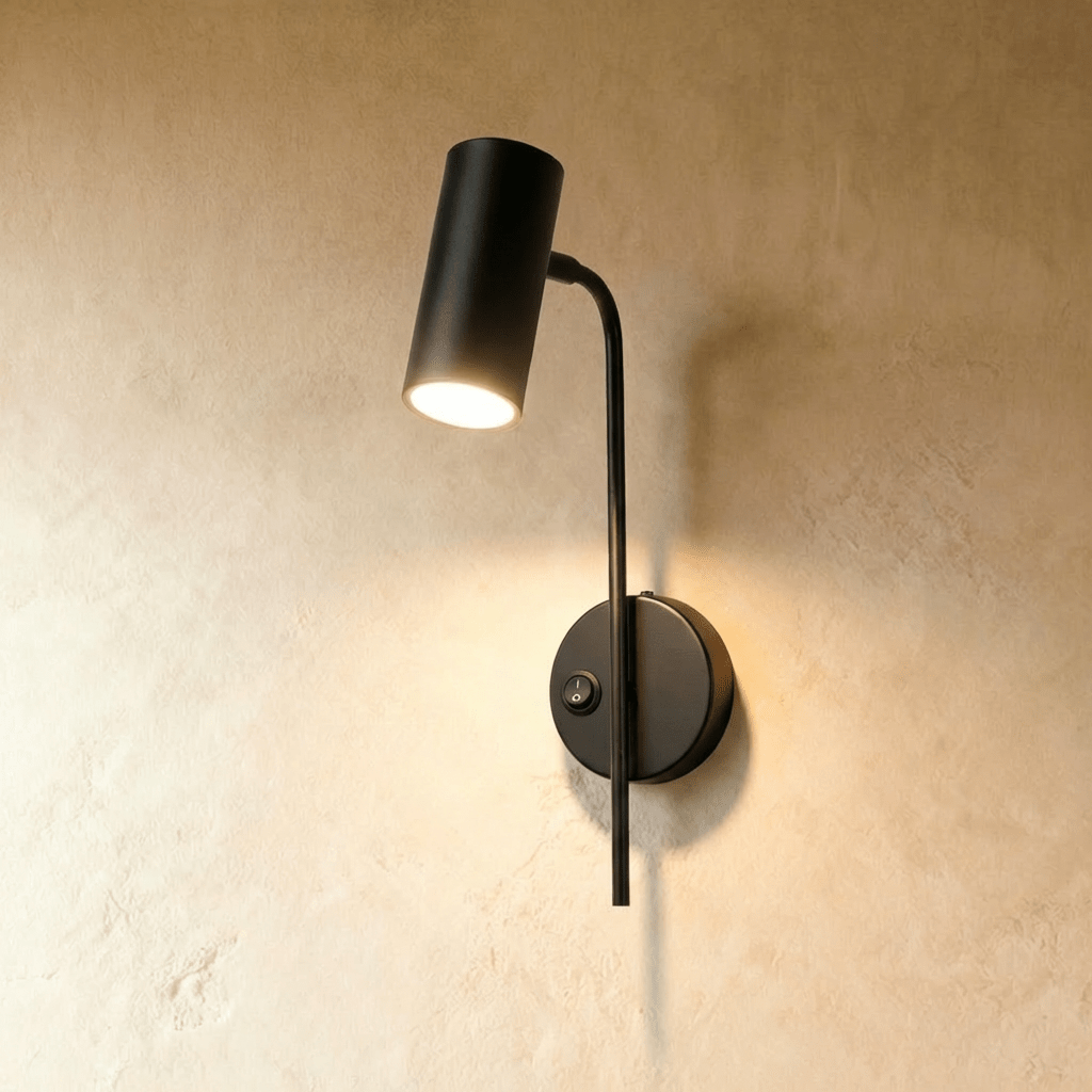 Fluxion Arc Bedside Reading Lamp Featuring Adjustable Industrial Shade
