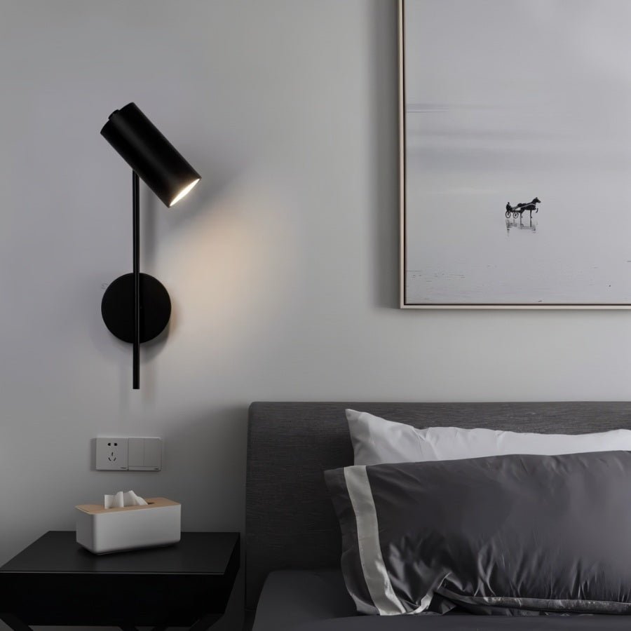 Fluxion Arc Bedside Reading Lamp Featuring Adjustable Industrial Shade