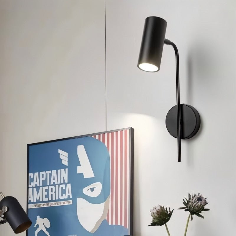 Fluxion Arc Bedside Reading Lamp Featuring Adjustable Industrial Shade