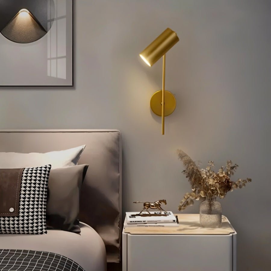 Fluxion Arc Bedside Reading Lamp Featuring Adjustable Industrial Shade