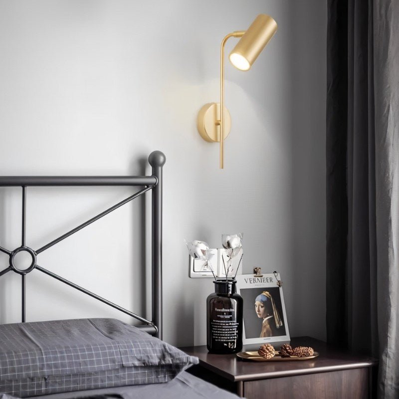 Fluxion Arc Bedside Reading Lamp Featuring Adjustable Industrial Shade