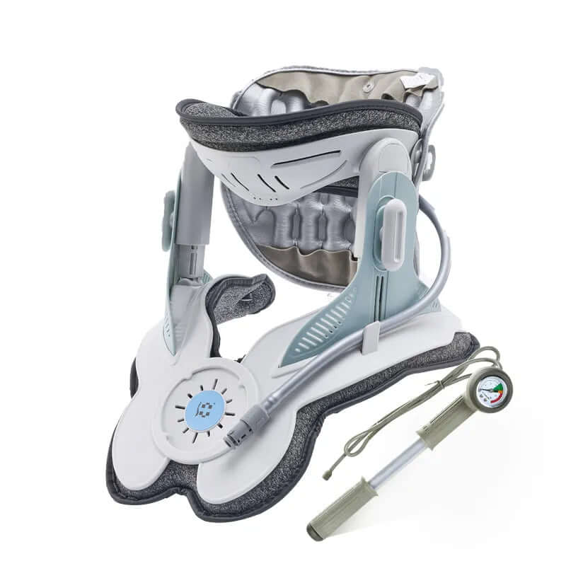 Collar de tracción cervical inflable con soporte de aire de 8 cámaras
