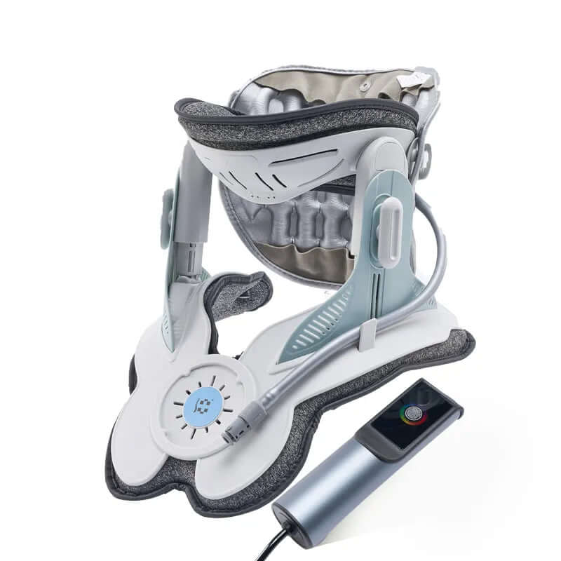 Collar de tracción cervical inflable con soporte de aire de 8 cámaras