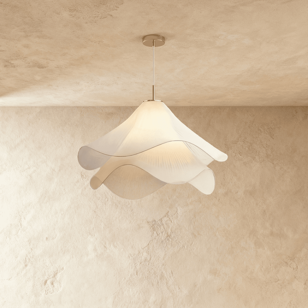 HaloWeave Diffused Pendant Light In Durable Fabric For Soft Modern Ambiance