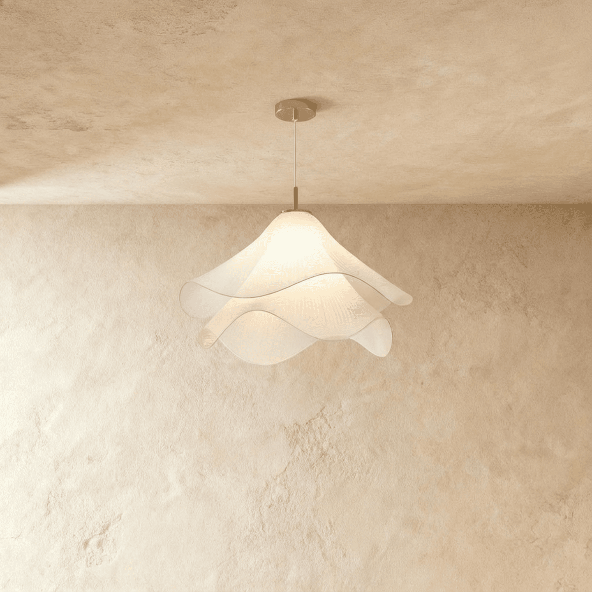 HaloWeave Diffused Pendant Light In Durable Fabric For Soft Modern Ambiance